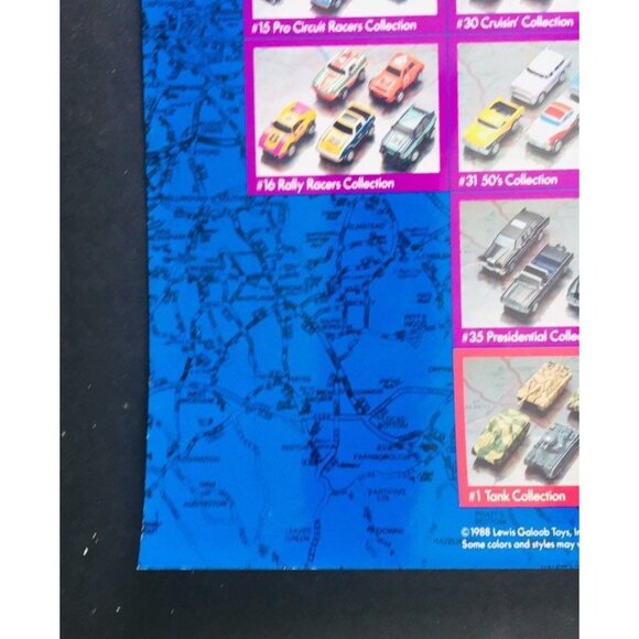 Micro Machine Poster Lewis Galoob Toys 1988 Scale Miniatures The 1989 Collection - Picture 7 of 8